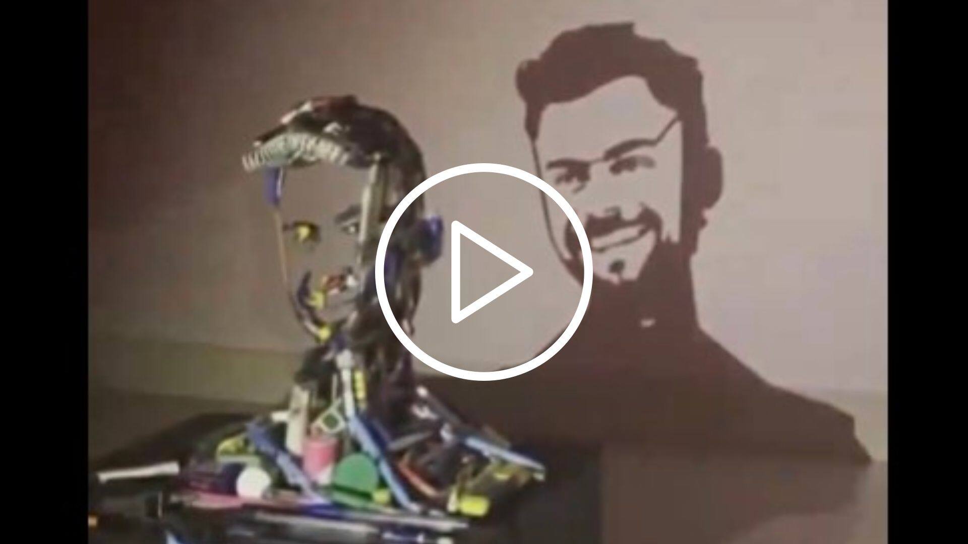 [Watch] Virat Kohli Fan Makes Stunning Artwork Of Cricketer In Viral Video